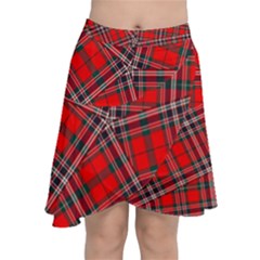 Macfarlane Modern Heavy Tartan Chiffon Wrap Front Skirt by tartantotartansallreddesigns