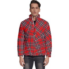 Macfarlane Modern Heavy Tartan Men s Puffer Bubble Jacket Coat by tartantotartansallreddesigns