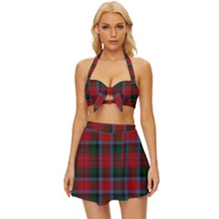 Macduff Tartan Vintage Style Bikini Top And Skirt Set  by tartantotartansallreddesigns