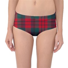 Macduff Modern Tartan Mid-waist Bikini Bottoms by tartantotartansallreddesigns