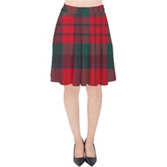 Macduff Modern Tartan Velvet High Waist Skirt by tartantotartansallreddesigns