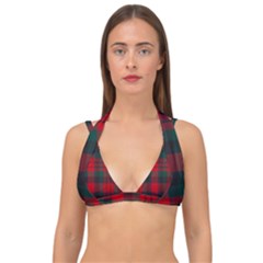 Macduff Modern Tartan Double Strap Halter Bikini Top by tartantotartansallreddesigns