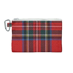 Stewart Royal Modern Tartan Canvas Cosmetic Bag (medium) by tartantotartansred2