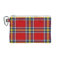 Tartan Pattern 40 Canvas Cosmetic Bag (medium) by tartantotartansreddesign2