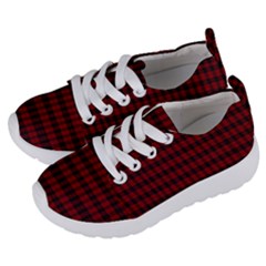 Tartan Red Kids  Lightweight Sports Shoes