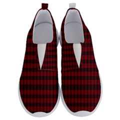 Tartan Red No Lace Lightweight Shoes