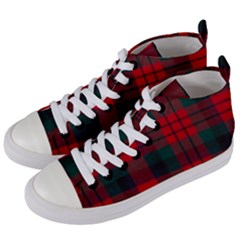 Macduff Modern Tartan Women s Mid-top Canvas Sneakers by tartantotartansreddesign2