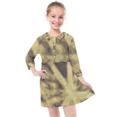 Glowing Stars Kids  Quarter Sleeve Shirt Dress by DimitriosArt