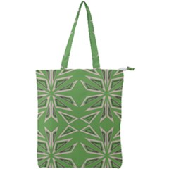 Abstract Pattern Geometric Backgrounds   Double Zip Up Tote Bag