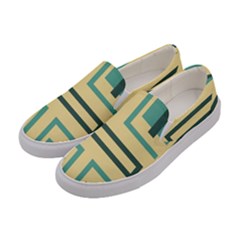 Abstract Pattern Geometric Backgrounds   Women s Canvas Slip Ons by Eskimos