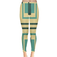 Abstract Pattern Geometric Backgrounds   Inside Out Leggings