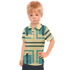 Abstract pattern geometric backgrounds   Kids  Polo Tee