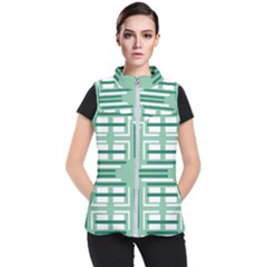 Abstract pattern geometric backgrounds   Women s Puffer Vest