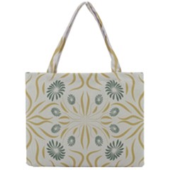 Floral Folk Damask Pattern Fantasy Flowers  Mini Tote Bag by Eskimos