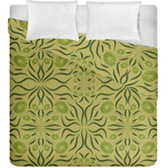 Floral Folk Damask Pattern Fantasy Flowers  Duvet Cover Double Side (king Size) by Eskimos