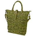 Floral folk damask pattern Fantasy flowers  Buckle Top Tote Bag View1