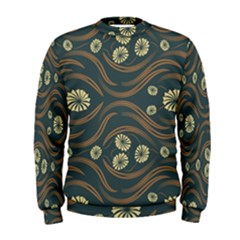 Folk Flowers Print Floral Pattern Ethnic Art Men s Sweatshirt