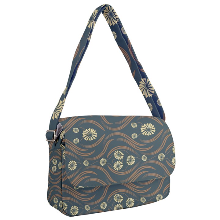 Folk flowers print Floral pattern Ethnic art Courier Bag