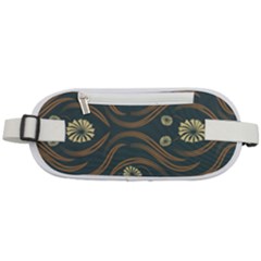 Folk Flowers Print Floral Pattern Ethnic Art Rounded Waist Pouch