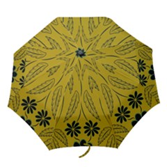 Folk Flowers Print Floral Pattern Ethnic Art Folding Umbrellas