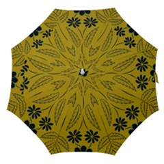 Folk Flowers Print Floral Pattern Ethnic Art Straight Umbrellas