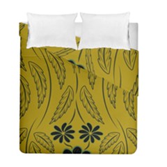 Folk Flowers Print Floral Pattern Ethnic Art Duvet Cover Double Side (full/ Double Size)