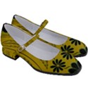 Folk flowers print Floral pattern Ethnic art Women s Mary Jane Shoes View3