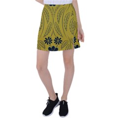 Folk Flowers Print Floral Pattern Ethnic Art Tennis Skirt by Eskimos