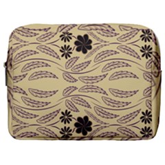 Folk Flowers Print Floral Pattern Ethnic Art Make Up Pouch (large)