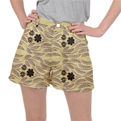 Folk Flowers Print Floral Pattern Ethnic Art Ripstop Shorts