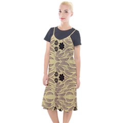 Folk Flowers Print Floral Pattern Ethnic Art Camis Fishtail Dress