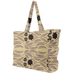 Folk Flowers Print Floral Pattern Ethnic Art Simple Shoulder Bag