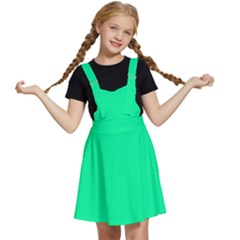 Color Medium Spring Green Kids  Apron Dress by Kultjers