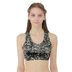 Spine Forms Sports Bra With Border by DimitriosArt