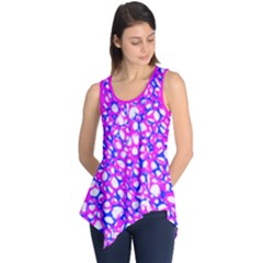 Officially Sexy White Blue & Pink Sleeveless Tunic by OfficiallySexy