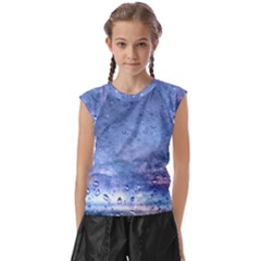 Gouttes D eau Galaxy Kids  Raglan Cap Sleeve Tee by kcreatif