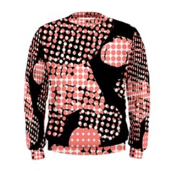 Abstrait Effet Formes Noir/rose Men s Sweatshirt