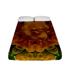 Tropical Spring Rose Flowers In A Good Mood Decorative Fitted Sheet (full/ Double Size) by pepitasart