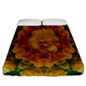 Tropical Spring Rose Flowers In A Good Mood Decorative Fitted Sheet (Queen Size) View1