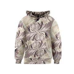 Fractal Feathers Kids  Pullover Hoodie by MRNStudios