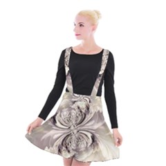 Fractal Feathers Suspender Skater Skirt by MRNStudios