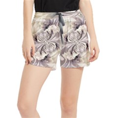 Fractal Feathers Women s Runner Shorts by MRNStudios