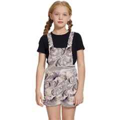 Fractal Feathers Kids  Short Overalls