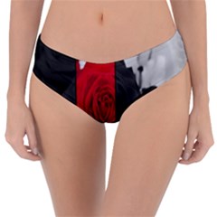 Roses Rouge Fleurs Reversible Classic Bikini Bottoms by kcreatif