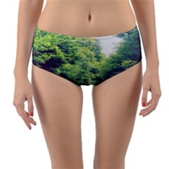 Photo Vue Sur Forêt  Reversible Mid-waist Bikini Bottoms by kcreatif