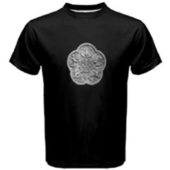 Men s Cotton Tee With The Magical Symbol Wu Fu Peng Shou by 5Hapinness