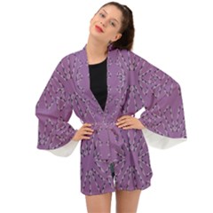 Abstract Pattern Geometric Backgrounds   Long Sleeve Kimono by Eskimos