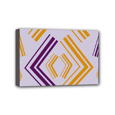 Abstract Geometric Design    Mini Canvas 6  X 4  (stretched) by Eskimos