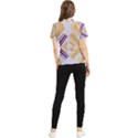 Abstract geometric design    Women s Short Sleeve Rash Guard View2