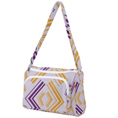 Abstract Geometric Design    Front Pocket Crossbody Bag by Eskimos